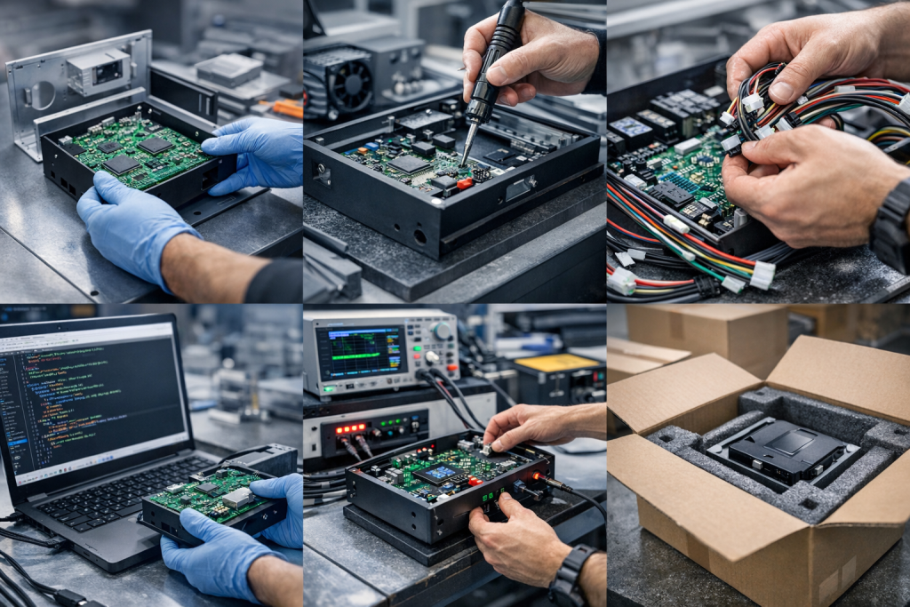 Master box build assembly with Smartlink Engineering—seamlessly transforming PCBs into fully integrated, market-ready products with precision, testing, and end-to-end manufacturing solutions.