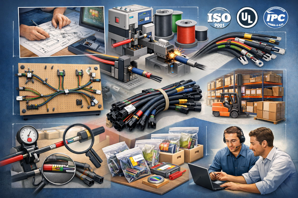 Discover reliable custom wire harness manufacturing and assembly services. Ensure precision, quality, and cost-efficiency with expert solutions.